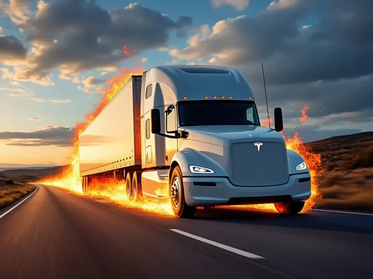 테슬라 세미트럭 화재